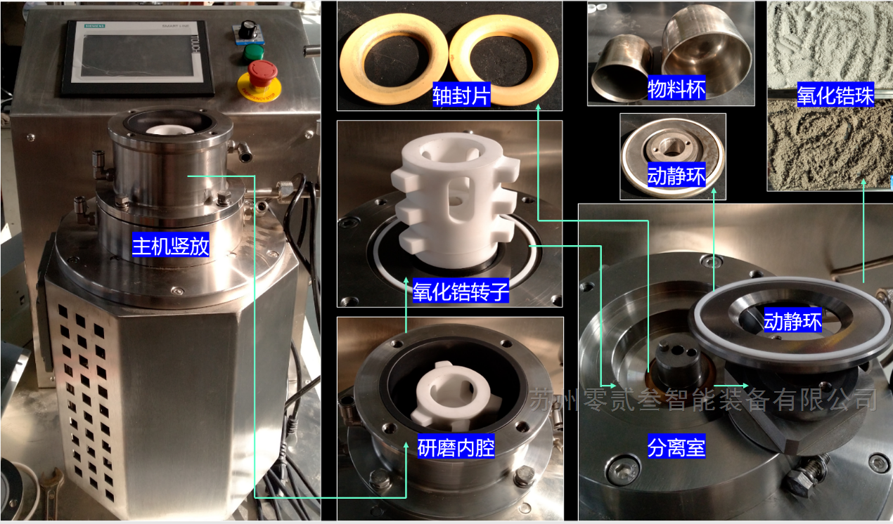 0.3L砂磨机动静环